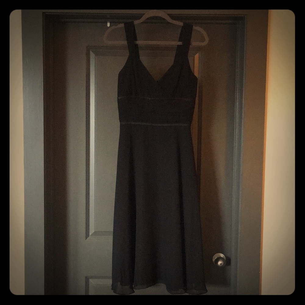 Black semi-formal dress.